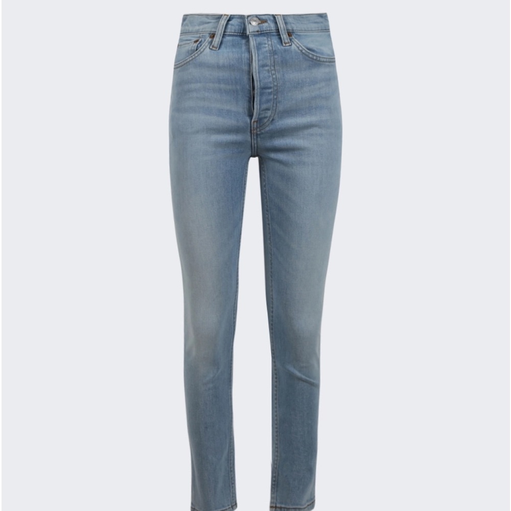 NWT Re/Done90s High Rise Ankle Crop in Costa Indigo